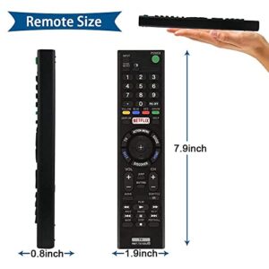 AZMKIMI RMT-TX100U Remote Replacement for Sony Bravia RMTTX100U TV Remote Control, if Applicable XBR75X850C XBR-55X855C KDL-50W800C KDL-50W800380 KDL-50W800BUN1 with Netflix