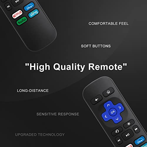 Remote Control Replacement for Roku 1. Roku 2(XD.HD.XS). Roku 3. Roku 4 and Roku Express. [NOT for Any Roku Stick or Roku TV]