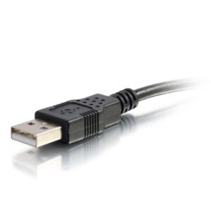 C2G USB Short Extension Cable, USB Cable, USB A to A Cable, Black, 6 Inches, Cables to Go 52119