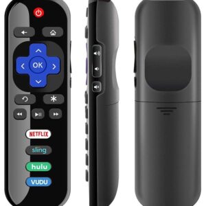 Replacement Remote for All Roku TV, Universal Remote for TCL Roku/Hisense Roku/ONN Roku/Sharp Roku TV with Netflix, Sling, VUDU and Hulu Buttons