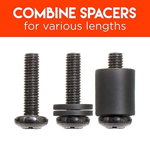 ECHOGEAR TV Mount Screws - Universal Hardware Pack Works Any TV Mount & All TVs Up to 80" Including Samsung, Vizio, LG, & More - Pack Contains M4, M5, M6, & M8 Replacement TV Mounting Screws