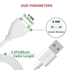 Bicmice Magnetic USB DC Charger Cable Replacement Charging Cord-(6mm/0.24in)