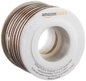 amazon basics 16-gauge speaker wire cable, 50 feet