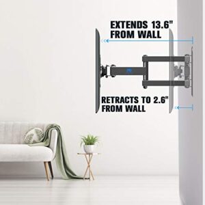 Mounting Dream UL Listed Full Motion Monitor Wall Mount TV Bracket for 10-26 Inch LED, LCD Flat Screen TV and Monitor, TV Mount with Swivel Articulating Arm, Up to VESA 100x100mm and 33LBS MD2463