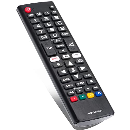 AKB75095307 Remote Control Replacement fit for LG LED LCD TV 43UJ6500 43UJ6560 49UJ6500 49UJ6560 55UJ6520 55UJ6540 55UJ6580 60UJ6540 24lm520d 24LM520S 28lm520s