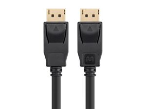 monoprice displayport 1.2a cable – 1.5 feet – black | supports up to 4k resolution and 3d video – select series