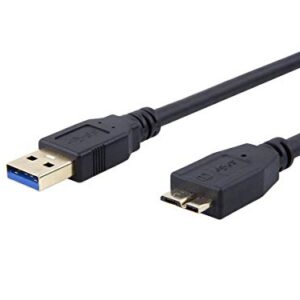 Monoprice Select Series USB 3.0 A to Micro B Cable, 1.5' (113752) Black