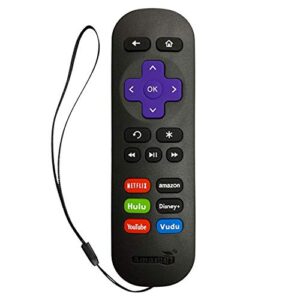 original amaz247 roku remote for roku player (any box of roku device) (roku 1/2/3/4, hd/lt/xs/xd), express/premiere/ultra; not for roku tv or roku stick