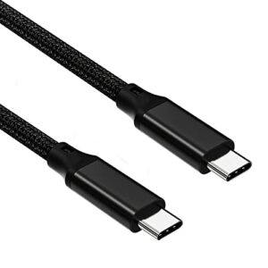 usb c to usb c cable, 3.2 gen 2 usb-c cable 10ft – 4k uhd 20gbps usb c cable 100w pd fast charging cable for thunderbolt 3, oculus quest, macbook pro, ipad pro, galaxy s20, nylon braided, black.