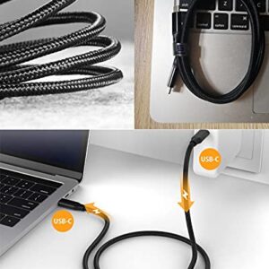 USB C to USB C Cable, 3.2 Gen 2 USB-C Cable 10ft - 4K UHD 20Gbps USB C Cable 100W PD Fast Charging Cable for Thunderbolt 3, Oculus Quest, MacBook Pro, iPad Pro, Galaxy S20, Nylon Braided, Black.