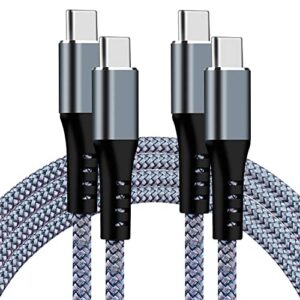 usb c to usb-c charger cable 60w 2pack 10ft long type c to type-c fast charging cord for samsung galaxy s21/s20+ ultra/note 20/10/pixel apple macbook air/pro 2020/2019/2018/ipad air/pro usbc charge