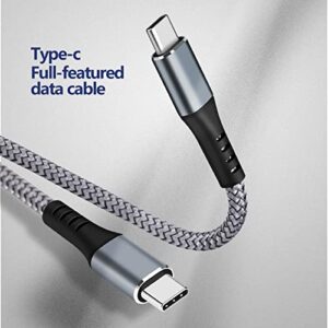 USB C to USB-C Charger Cable 60W 2Pack 10FT Long Type C to Type-C Fast Charging Cord for Samsung Galaxy S21/S20+ Ultra/Note 20/10/Pixel Apple MacBook Air/Pro 2020/2019/2018/iPad Air/Pro Usbc Charge