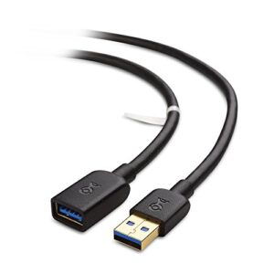 cable matters long usb to usb extension cable 10 ft (usb 3.0 extension cable/usb extender) in black for webcam, vr headset, printer, hard drive and more – 10 feet