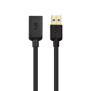 Cable Matters Long USB to USB Extension Cable 10 ft (USB 3.0 Extension Cable/USB Extender) in Black for Webcam, VR Headset, Printer, Hard Drive and More - 10 Feet