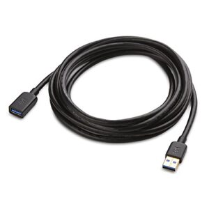 Cable Matters Long USB to USB Extension Cable 10 ft (USB 3.0 Extension Cable/USB Extender) in Black for Webcam, VR Headset, Printer, Hard Drive and More - 10 Feet