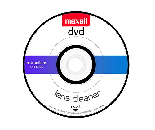 Maxell 190059 DVD Only Lens Cleaner, with Equipment Set Up and Enhancement Features, Packaging May Vary