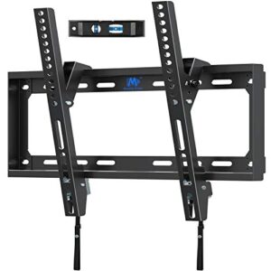 mounting dream tilting tv mounts for most 26-55 inch led, lcd tvs up to vesa 400 x 400mm and 88 lbs loading capacity, tv wall mount with unique strap design for easily lock and release md2268-mk