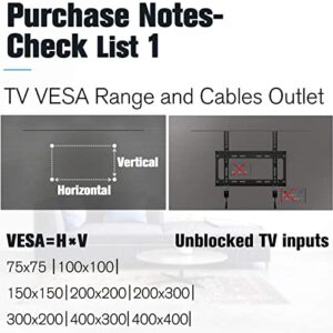 Mounting Dream Tilting TV Mounts for Most 26-55 Inch LED, LCD TVs up to VESA 400 x 400mm and 88 LBS Loading Capacity, TV Wall Mount with Unique Strap Design for Easily Lock and Release MD2268-MK