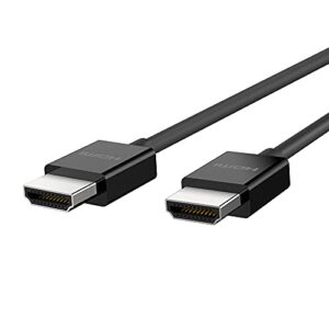 belkin ultra hd hdmi 2.1 cable 6.6ft/2m, 4k ultra high speed hdmi cable, 48gbps hdmi 2.1 cord – dolby vision hdr & 8k@60hz capable, compatible w/ playstation, ps4, ps5, xbox series x, rokutv & more