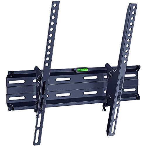 TV Wall Mount, TV Wall Mount Bracket Low Profile Fits Most 26-55 Inch LED LCD OLED Flat Curved Screen TV with 16 Inch Studs VESA 400x400mm, Holds up to 99 lbs, Black