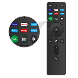 universal replacement remote xrt260 for all vizio smart tvs with shortcut buttons disney, netflix, prime video, hulu, xumo, vedu, iheart radio and more.