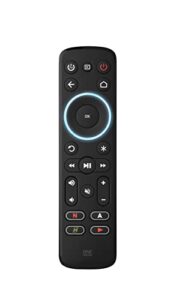 one for all streamer remote – universal remote control for up to 3 devices infrared controlled streamer boxes tvs and sound bar – learning feature – backlit keys – black – urc7935