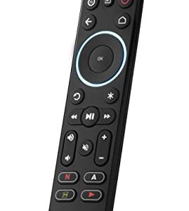 One For All Streamer Remote – Universal Remote Control for up to 3 Devices Infrared Controlled Streamer Boxes TVs and Sound bar – Learning Feature - Backlit Keys - Black – URC7935