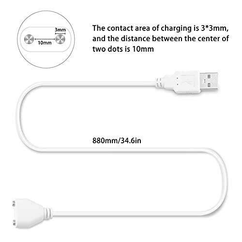Original Replacement DC Charging Cable USB Cord for Rechargeable Wand Massagers Charger/Magnetic Charger