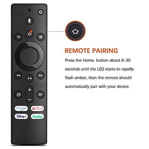 CT-RC1US-19 NS-RCFNA-19 Voice Replacement Remote Control for Insignia and Toshiba Fire TV Edition Televisions 32LF221C19 32LF221U19 43LF621C19 43LF421U19 50LF621U19 43LF711C20 50LF711U20 55LF711C20