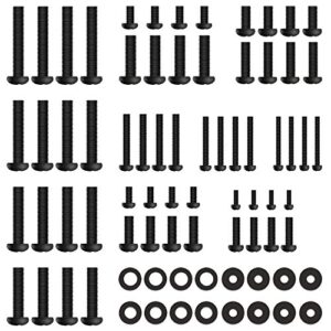 perlesmith universal tv mounting hardware kit fits most tvs, includes m4, m5, m6 and m8 tv screws, washers and spacers for tv and monitor mounting up to 80 inches, psuhp