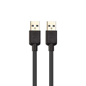 Cable Matters Long USB 3.0 Cable 10ft, USB to USB Cable/USB A to USB A Cable/Male to Male USB Cord/Double USB Cord in Black