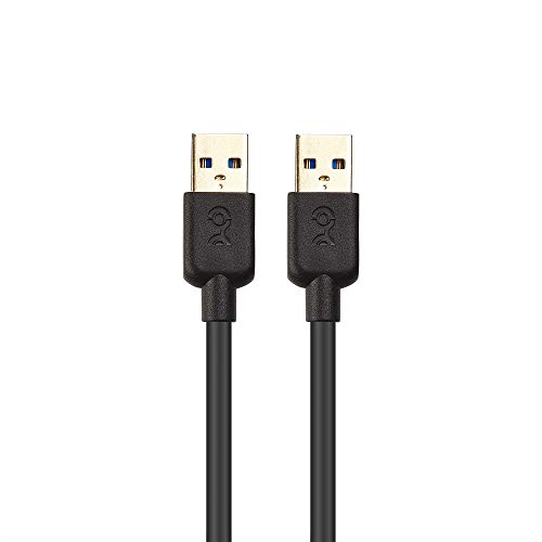 Cable Matters Long USB 3.0 Cable 10ft, USB to USB Cable/USB A to USB A Cable/Male to Male USB Cord/Double USB Cord in Black