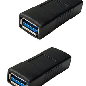 USB 3.0 Female to Female Extension Connector Adapter (2 Pack)