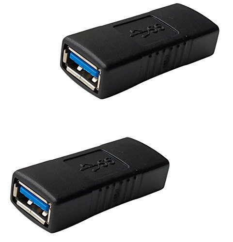 USB 3.0 Female to Female Extension Connector Adapter (2 Pack)
