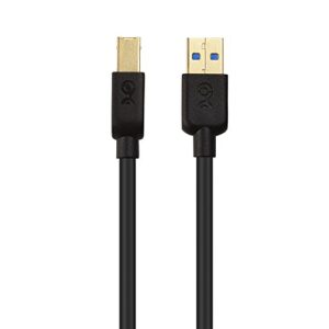 Cable Matters Long USB 3.0 Cable (USB 3 Cable, USB 3.0 A to B Cable) in Black 10 ft