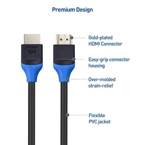 Cable Matters 3-Pack High Speed HDMI Cable 15 ft with 4K @60Hz, 2K @144Hz, FreeSync, G-SYNC and HDR Support for Gaming Monitor, PC, Apple TV, and More