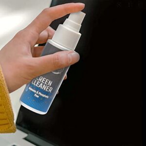 Screen Cleaner Spray Bottle with Microfiber Cloth for Electronical Devices (1.70 Ounces), Ideal for Laptops, Computers, Tv Screens, Phone Screens, Tablets, Camera Lenses, E-Readers, Eyeglasses