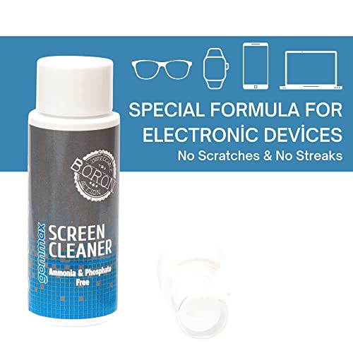 Screen Cleaner Spray Bottle with Microfiber Cloth for Electronical Devices (1.70 Ounces), Ideal for Laptops, Computers, Tv Screens, Phone Screens, Tablets, Camera Lenses, E-Readers, Eyeglasses