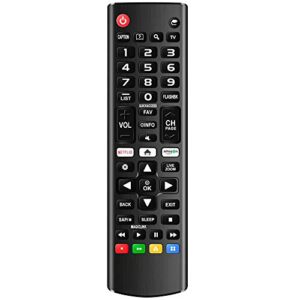universal remote for lg smart tv, compatible with all lg tv remote control lcd led oled uhd hdtv 3d 4k smart tv models, replacement for lg tv remote feature with netflix amazon shortcuts button