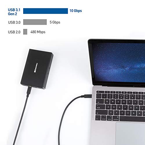 Cable Matters [USB-IF Certified] 10 Gbps Gen 2 USB C to USB C Cable 3.3 ft / 1m with 8K Video and 100W Power Delivery in Black