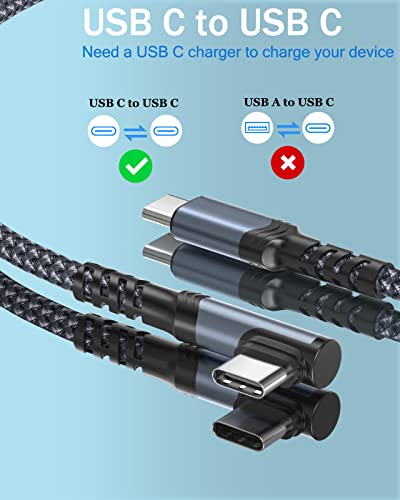 3 Packs Short USB C to USB C cable 1ft, 60W Type C Fast Charging Cord Charger for Samsung S22/S22+/S22 Ultra/S21/S20/Note20/10, iPad Pro, MacBook Pro, Piexel 4/3 XL and more USB-C phone/Tablet (Black)