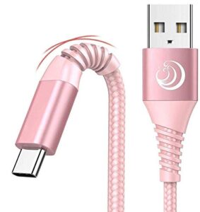 type c charging cable 3a fast charge usb c cable【2pack 6ft】c cord phone charger fast charging cord for samsung galaxy s10 s9 s8 note 8 a11 a01 a20 a21 a12 a10e a50 a51 s20 s21,lg k51 stylo 4 5 6,moto.