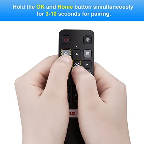 Voice Replacement for TCL-Android-TV-Remote,New Upgraded RC802V for TCL Smart TVs with Google Voice Function,with Netflix,YouTube Buttons