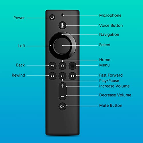 L5B83H Voice Replacement Remote Control (2nd Gen) Fit for Amazon Fire TV Stick 4K, 1st Gen Fire TV Cube, 2nd Gen Fire TV Cube, Fire TV Stick 2nd Gen(3rd Gen),Fire TV Stick Lite,Amazon Fire TV 3rd Gen