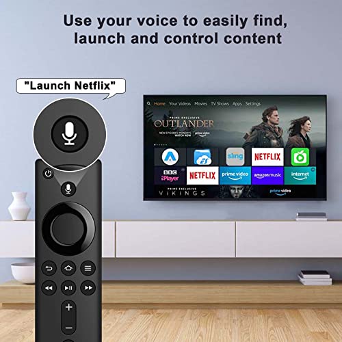 L5B83H Voice Replacement Remote Control (2nd Gen) Fit for Amazon Fire TV Stick 4K, 1st Gen Fire TV Cube, 2nd Gen Fire TV Cube, Fire TV Stick 2nd Gen(3rd Gen),Fire TV Stick Lite,Amazon Fire TV 3rd Gen