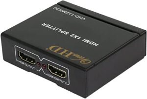 viewhd 2 port 1×2 powered hdmi 1 in 2 out mini splitter for 1080p & 3d | model: vhd-1x2mn3d