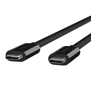Belkin Thunderbolt 3 USB C to USB C 3.3ft/1M Long Data Transfer Power Cable with 20 Gbps Data Transfer Speed & Up To 10 Gbps for USB3.1 Devices - Supporting Thunderbolt, 4K & Ultra HD Display (Black)