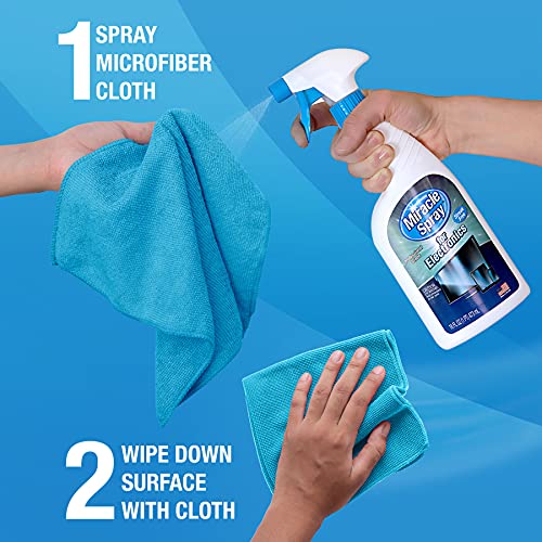 MiracleSpray for Electronics Cleaning, Safe Multisurface Cleaner for Any TV, Phone, Monitor, Keyboard, Screen, Computer, Includes Microfiber Towel - 16 Ounce Kit