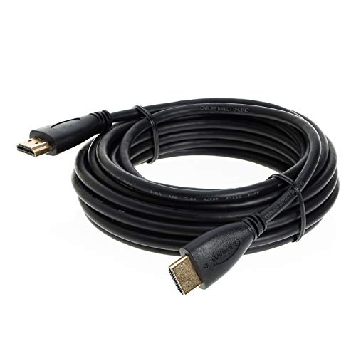 20FT High Speed 4K HDMI Cable with Audio & Ethernet Return Channel, 2160p, 1440p, Compatible with Apple TV, DVD, PS5, Xbox, Bluray (20FT, Black)