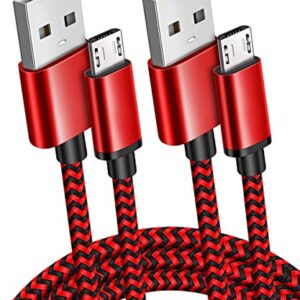 2Pack 10ft Long Micro USB Android Charger Cable Fast Quick Charging for Amazon Kindle Fire HD 6 7 8 10(1-8th Gen) HDX 8.9" 9.7" Tablets and E-Reader(3rd-11th), Xbox One S/X/Elite, PS4 Pro/Slim